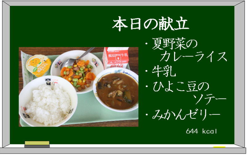 本日の献立