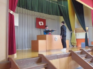 卒業証書授与練習