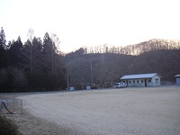 校庭も積雪なし