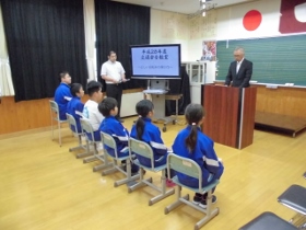 校長先生のお話