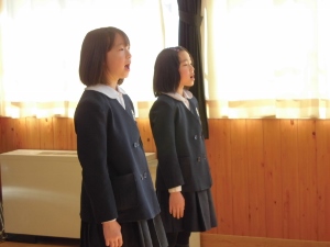 歌の練習の様子