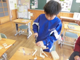 仕上げは大胆に。