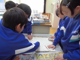 バランで刷っていきます。