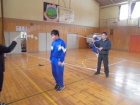 逆回し長縄に入ったところ