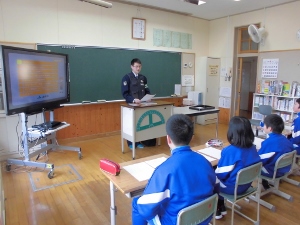 交通安全教室の様子