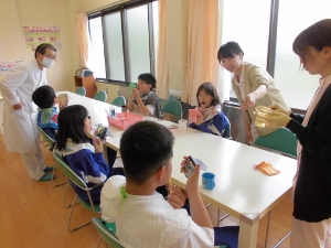 みんな個別に指導をいただいています