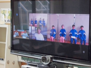 テレビ画面の様子