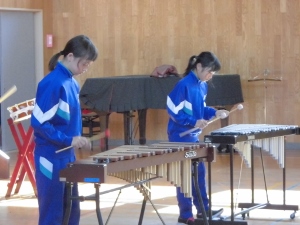 鉄琴、木琴の様子