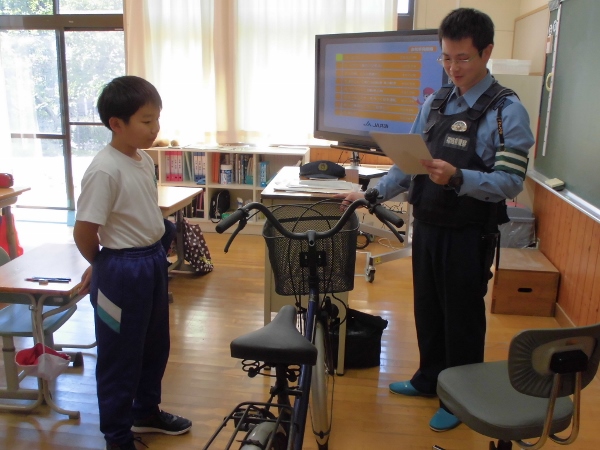 自転車点検の様子