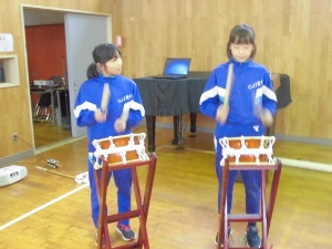 神楽練習の様子