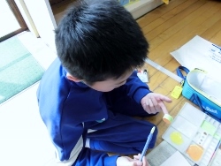 キャップに色づけ