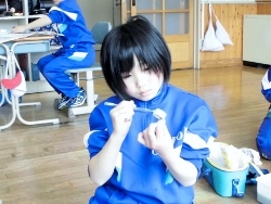 キャップに色づけ