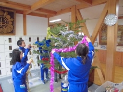 キラキラを飾り付け