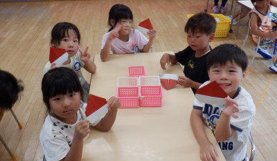 00　年長　どんぐり　折り紙　　 DSCF3102