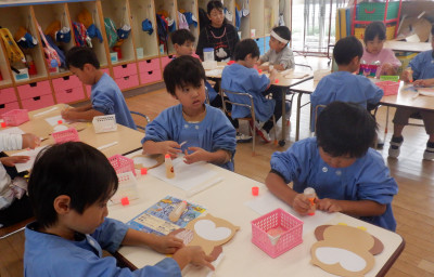 00 年長 フクロウ製作 sCF5153