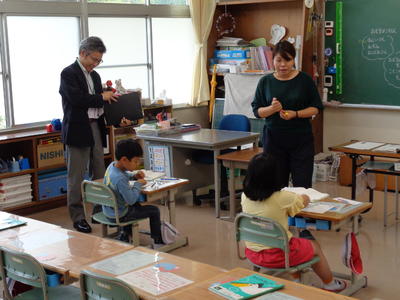 １年生算数の授業の様子