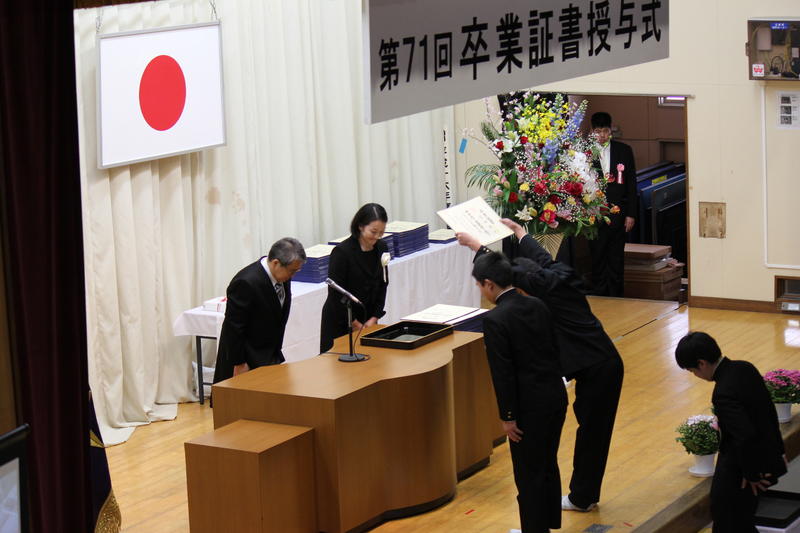 卒業証書授与