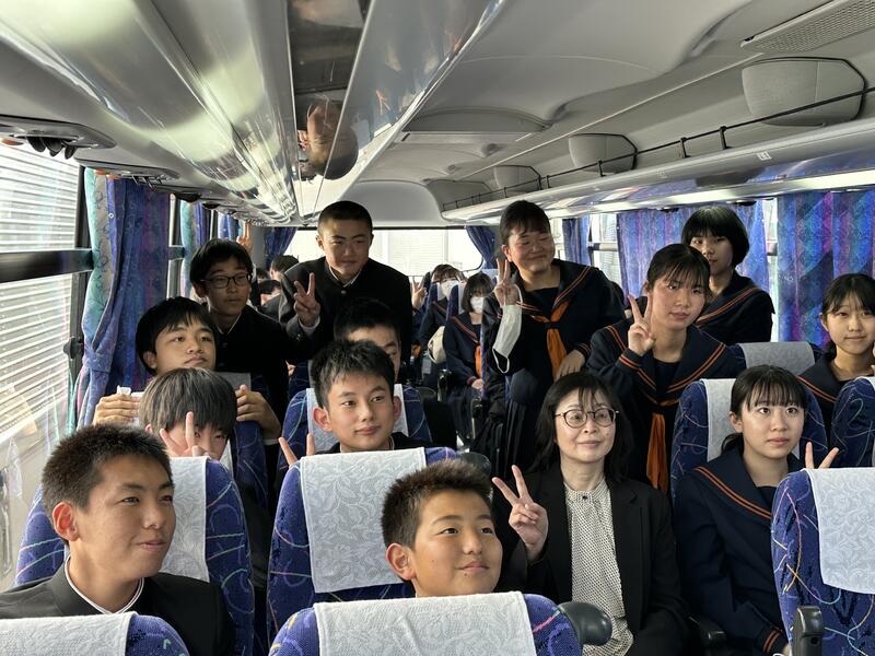 道中も楽しく向かっています！