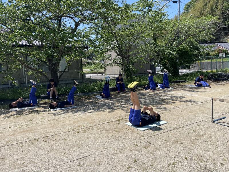 体幹トレーニングの様子です！