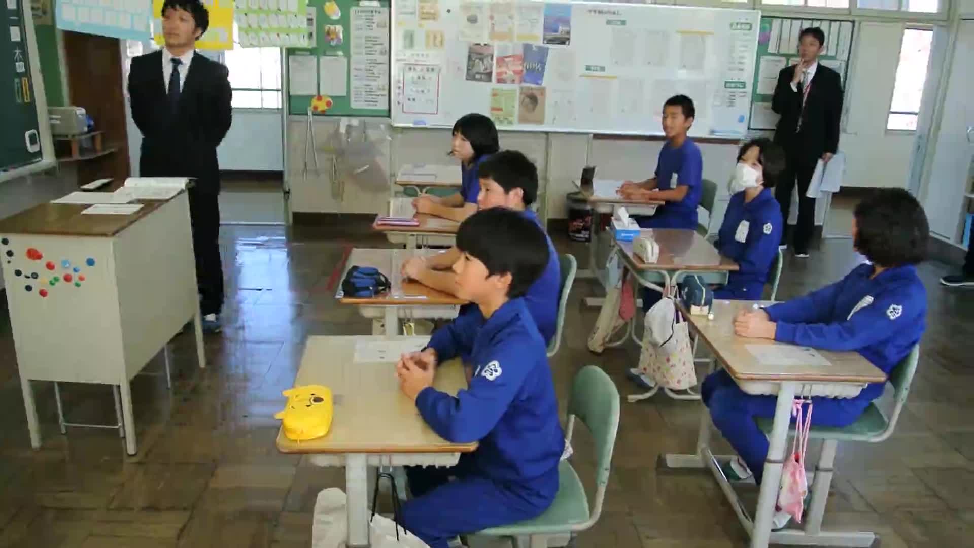 英語科短時間学習の様子(広畑チャンネル)
